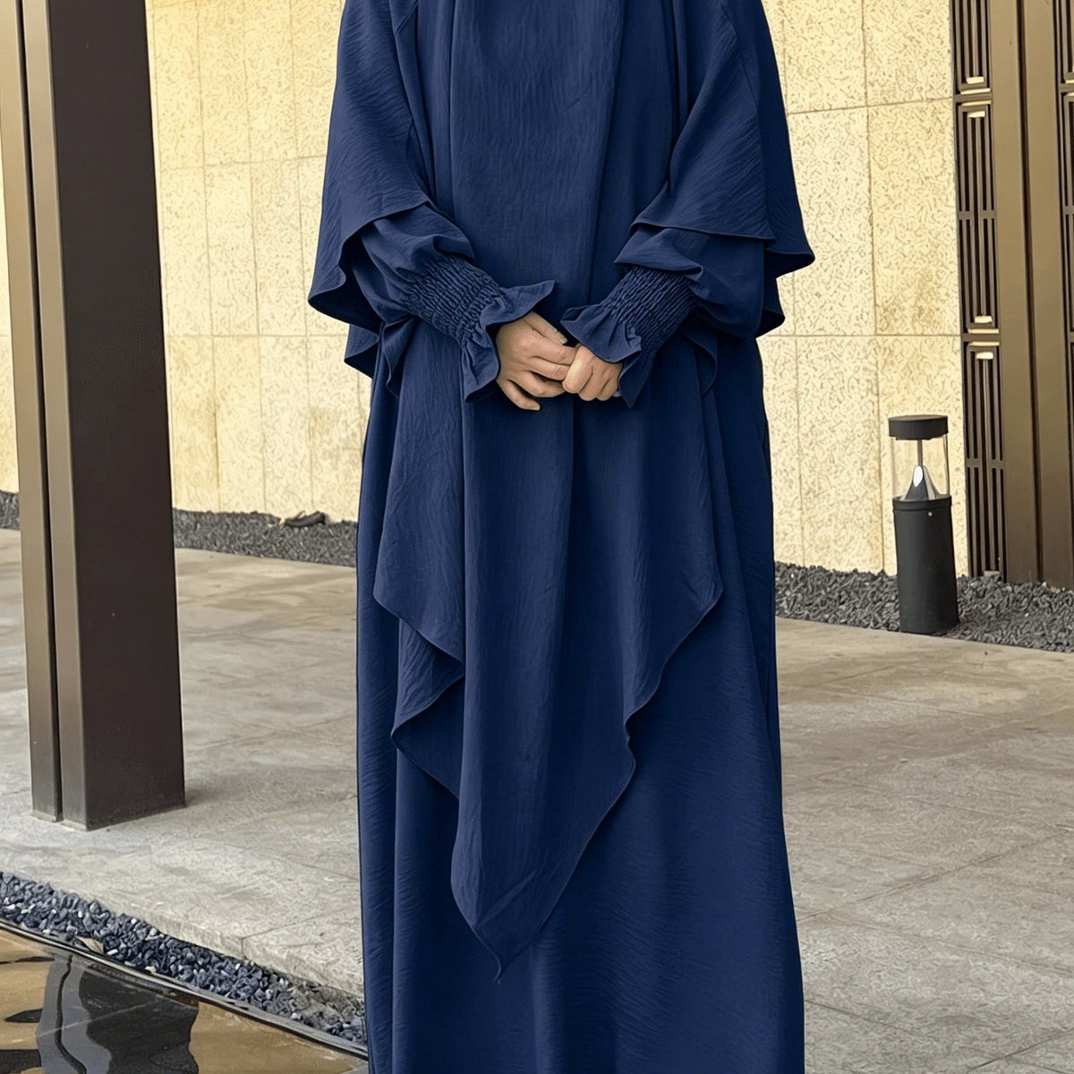 2pcs Prayer Set, Women'S Abaya, Khimar Set, Islamic Clothing, Modest Fashion, Two-Piece Abaya Set, Loose Fit Abaya, Long Sleeve Abaya, Full Length Abaya, Prayer Dress