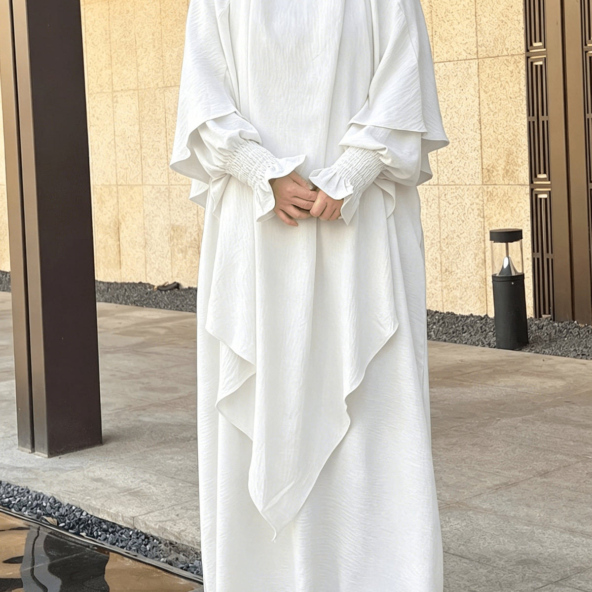 2pcs Prayer Set, Women'S Abaya, Khimar Set, Islamic Clothing, Modest Fashion, Two-Piece Abaya Set, Loose Fit Abaya, Long Sleeve Abaya, Full Length Abaya, Prayer Dress