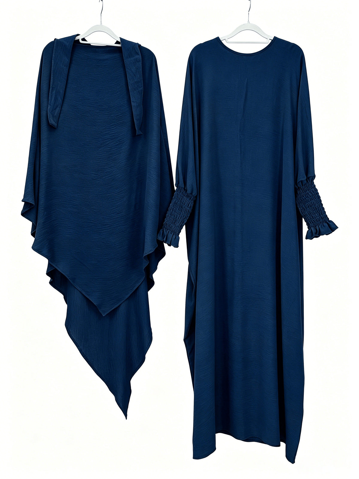 2pcs Prayer Set, Women'S Abaya, Khimar Set, Islamic Clothing, Modest Fashion, Two-Piece Abaya Set, Loose Fit Abaya, Long Sleeve Abaya, Full Length Abaya, Prayer Dress