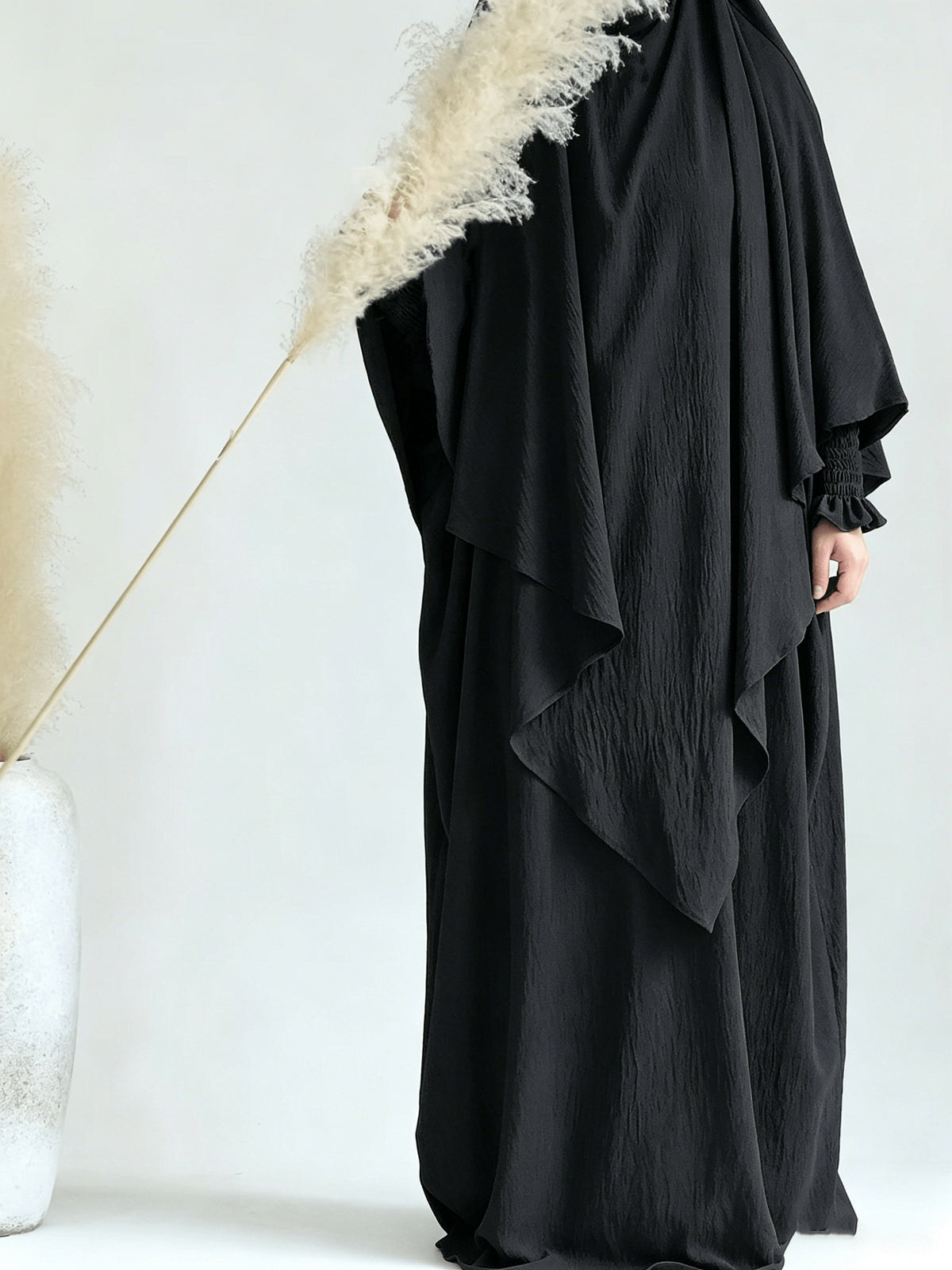 2pcs Prayer Set, Women'S Abaya, Khimar Set, Islamic Clothing, Modest Fashion, Two-Piece Abaya Set, Loose Fit Abaya, Long Sleeve Abaya, Full Length Abaya, Prayer Dress