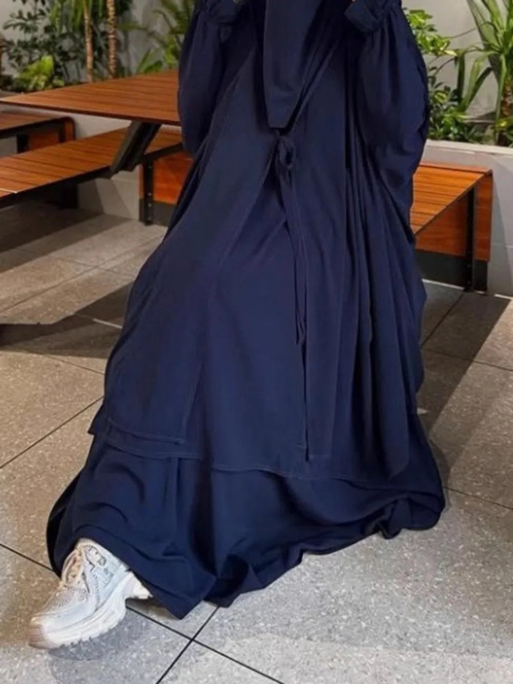 Long Khimar Skirt 2 Piece Set Women Abaya Eid Muslim Top Full Cover Ramadan Kaftan Djellaba Musulman Ensembles Prayer Garment