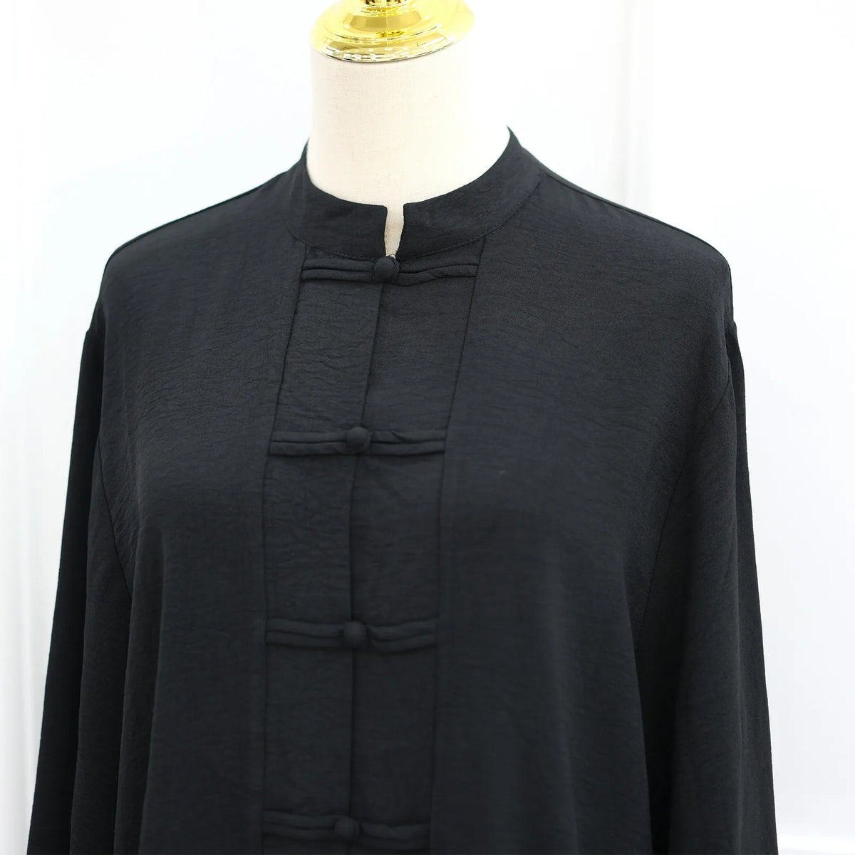2pcs Single Breasted Top Shirt Skirts Suit Women Chinese Style Dubai Modest Abaya Full Sleeves Islam Casual Arabic Outfits