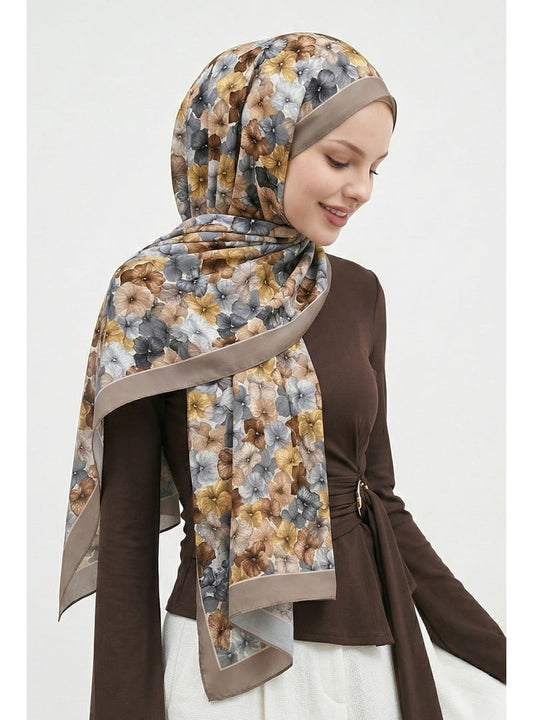 Begonvil Floral Cotton Shawl
