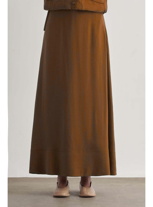 A-Line Maxi Skirt Camel